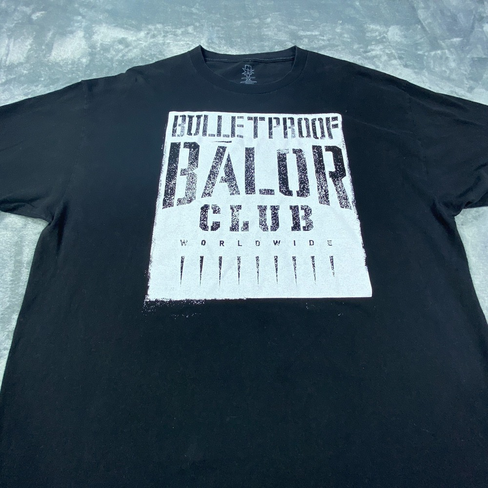 WWE Balor Club T Shirt 2X Men Black Short Sleeve Graphic Tee Authentic Wrestling